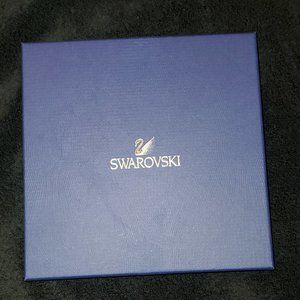 Swarovski Tennis Necklace and Stud Pierced Earring Set